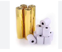 [133073] 80x40 Thermal Slip Paper Roll (Gold)