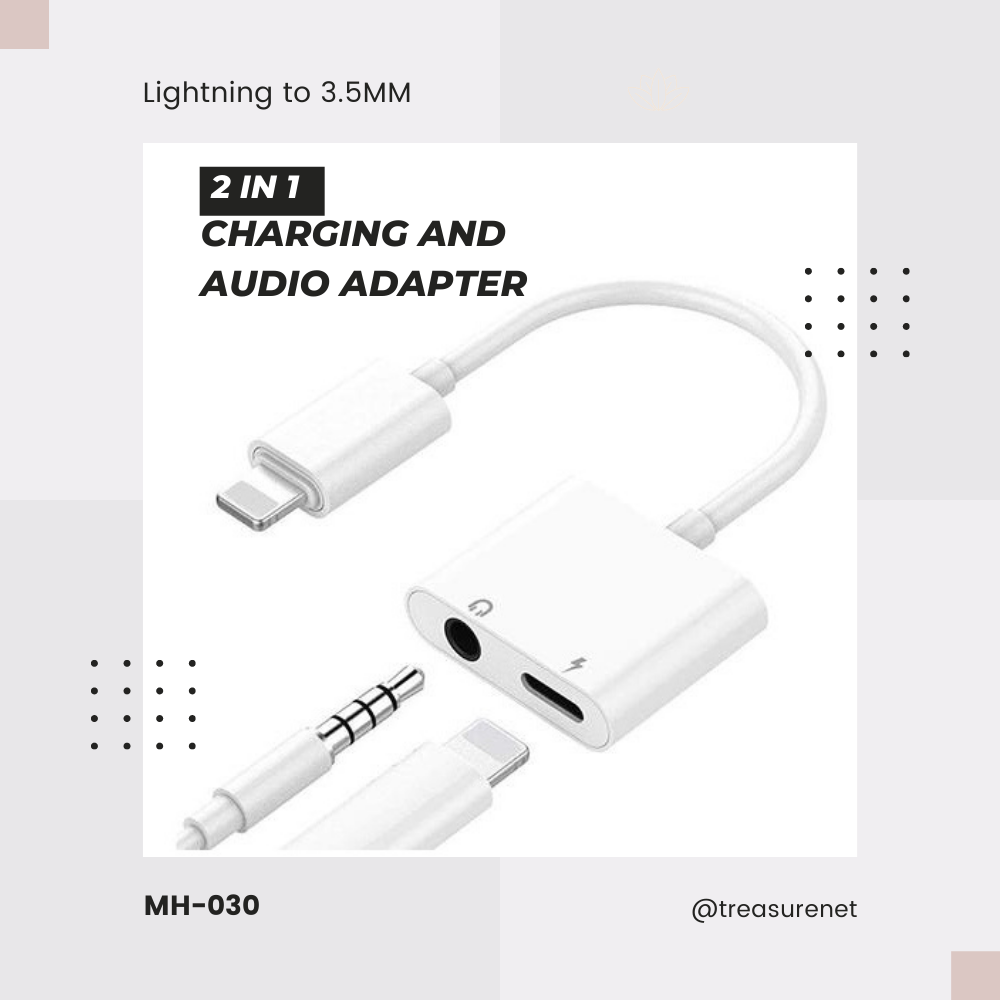 Lightning to 3.5mm Adapter (Audio + Charging) MH-030