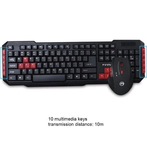 MARVO KW529 Wireless Keyboard and Mouse Combo