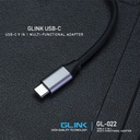 GLink GL-022 USB C 9 in 1 Multi-functional Adapter