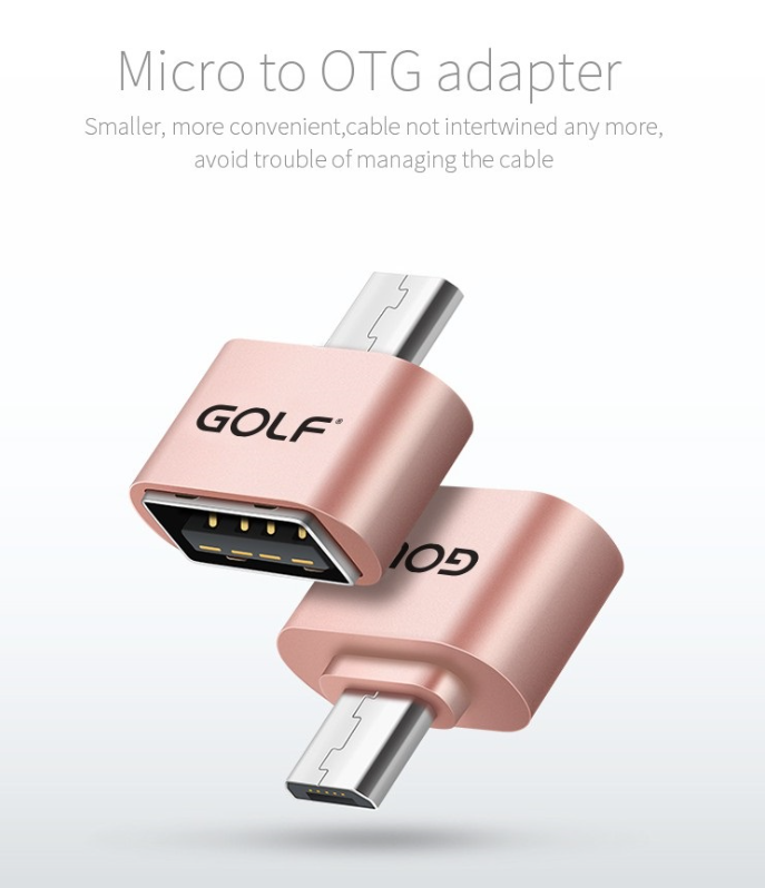 GOLF GC-31, OTG Adaptor(Gold)