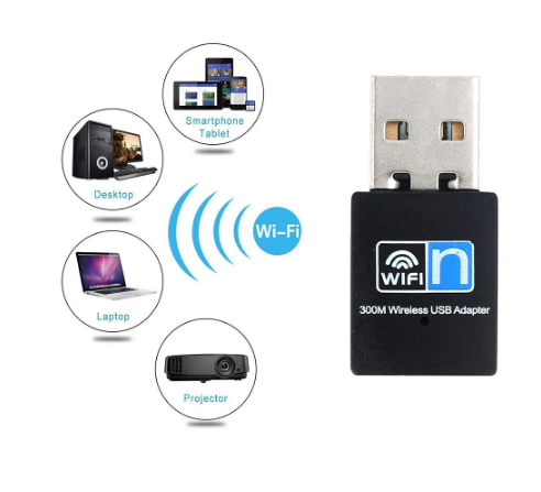 USB Wifi Adapter 300 Mbps (Without Antenna)