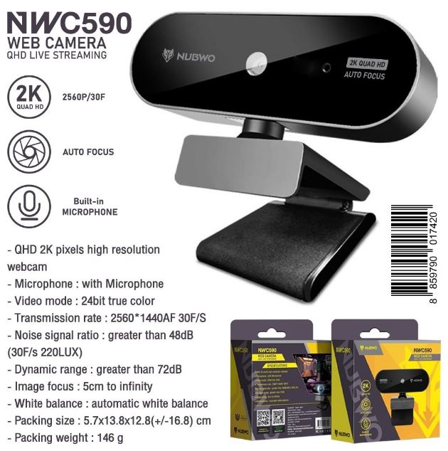 Nubwo NWC-590 Webcam 1080p