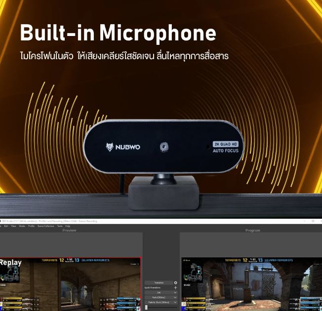 Nubwo NWC-590 Webcam 1080p