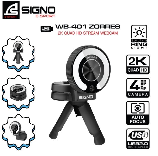 SIGNO WB-401 HD 2K Webcam