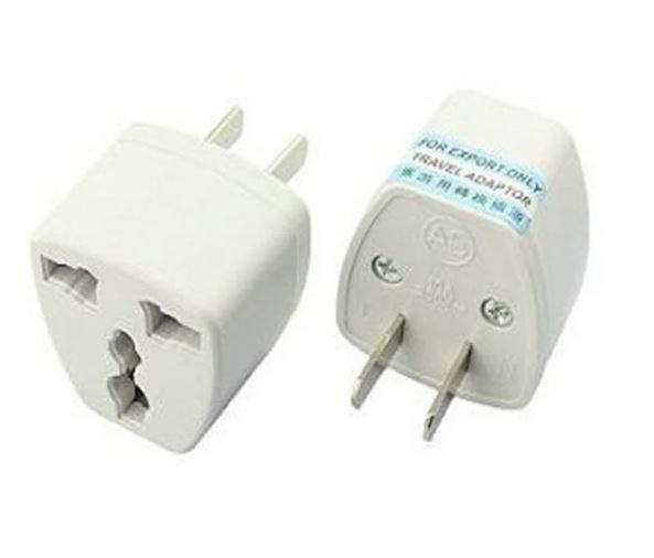 Multi Plug 3pin-2pin Travel adapter (Flat)