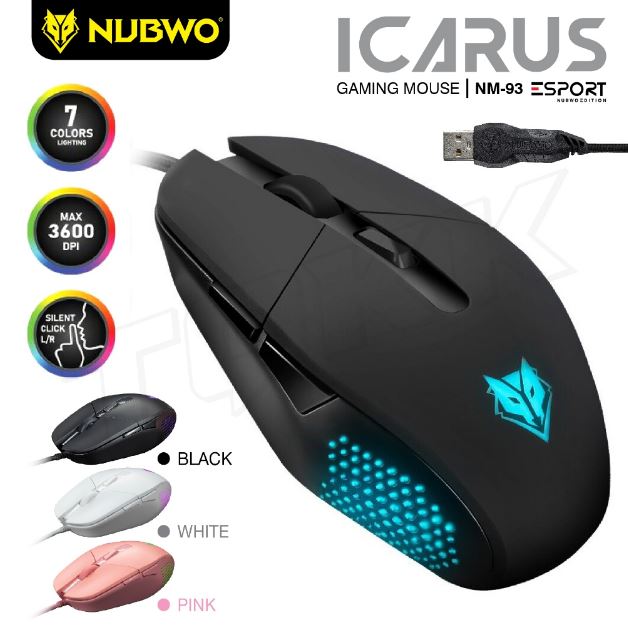Nubwo NM-93 Silent Gaming Mouse