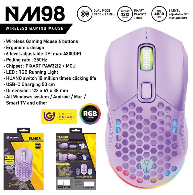 Nubwo NM-98 Wireless Gaming Mouse