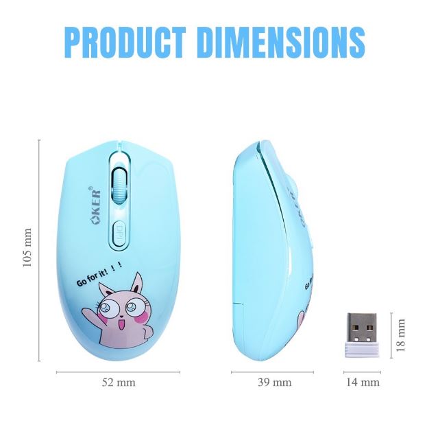 OKER M-836 Wireless/Bluetooth Mouse