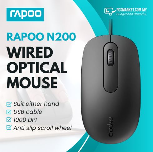 RAPOO N-200 Optical Mouse