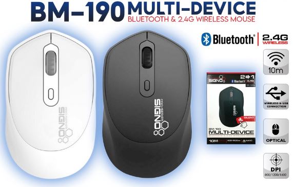 SIGNO BM-190 Bluetooth/Wireless Mouse