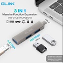 GLink GL-031 3 in 1 USB-C Hub/Multiple/OTG