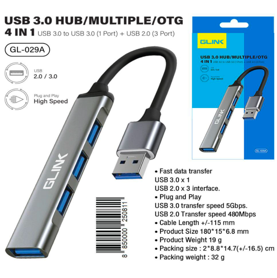 G-Link GL-029A USB 3.0 HUB / Multiple / OTG 4in1