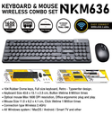 Nubwo NKM636 Wireless Keyboard and Mouse Combo