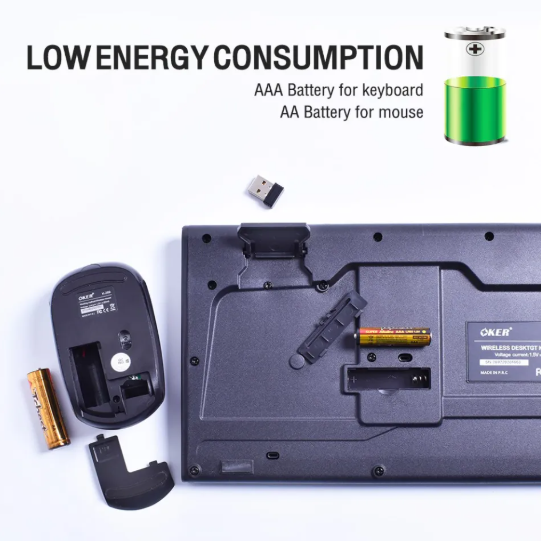 OKER K-289 Wireless Keyboard and Mouse Combo