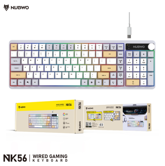 NUBWO NK56 Rubber Dome Keyboard (Purple)