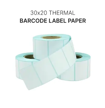 Barcode Label Sticker 30x20 (1200)Pcs Direct Thermal