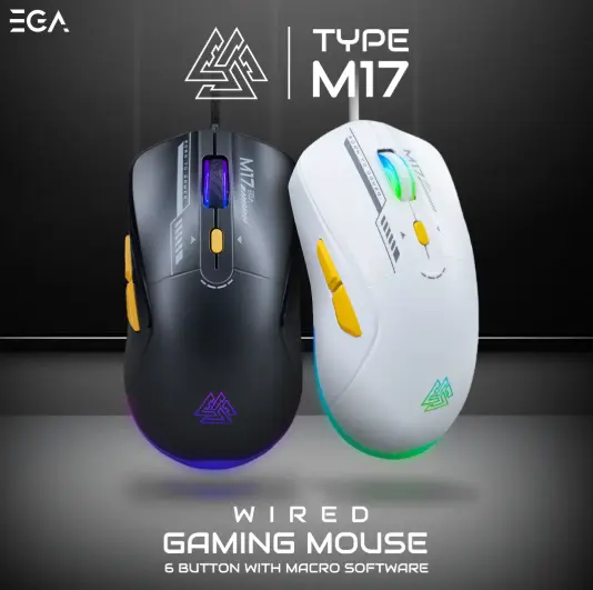 EGA TYPE M17 Marco Wired Gaming Mouse (Black)
