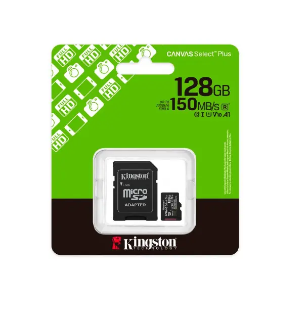 Kingston Data Micro SD Card 128GB Canvas Select Plus (SDCS3)