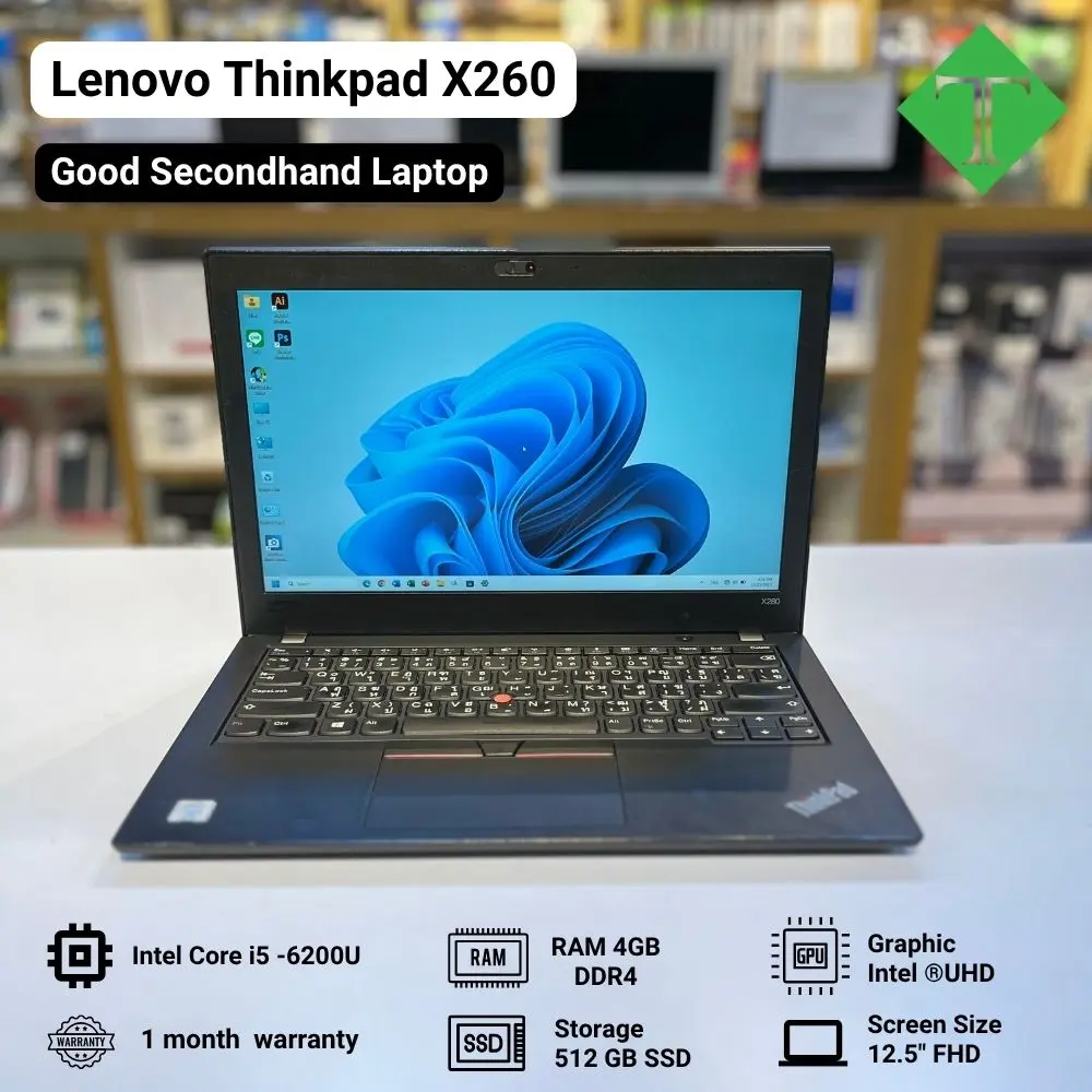 Lenovo Thinkpad X260 (i5-6200U, 4GB,512 GB SSD,12.5")