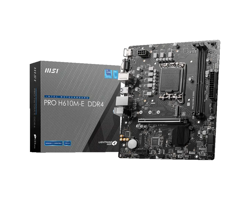 MSI PRO H610M-S DDR4 Intel LGA 1700 DDR4 Motherboard
