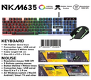 Nubwo NKM635 Wired Keyboard + Mouse RGB Combo
