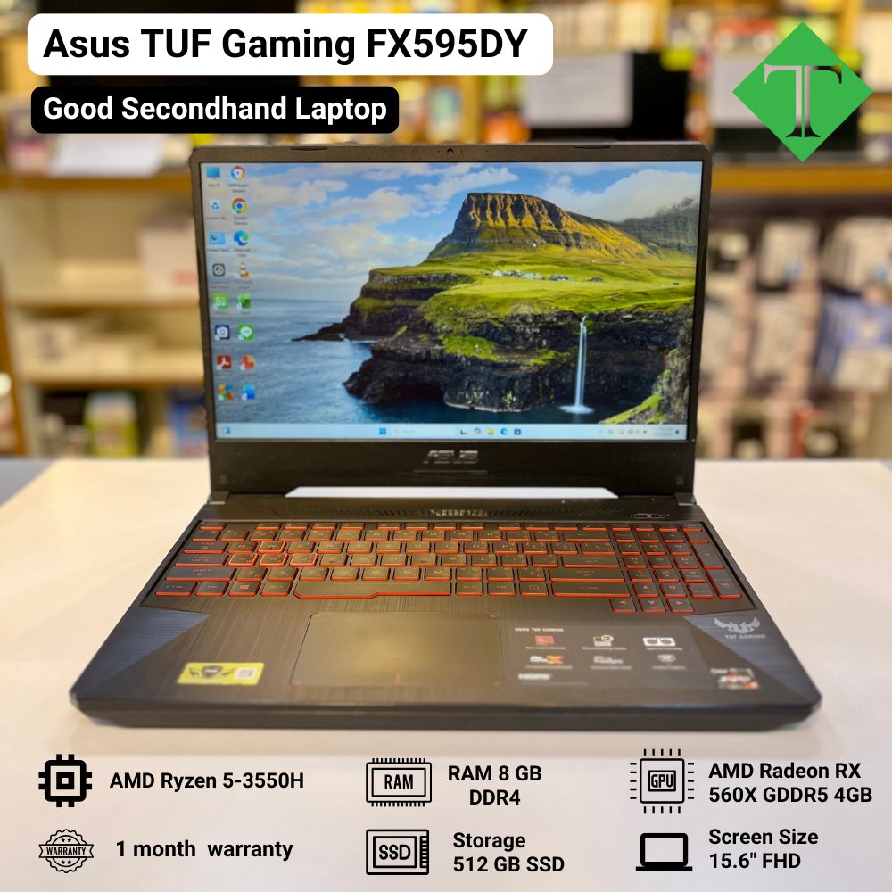 Asus TUF Gaming FX595DY (Ryzen5-3550H, 8GB, 512GB SSD, 15.6&quot;)