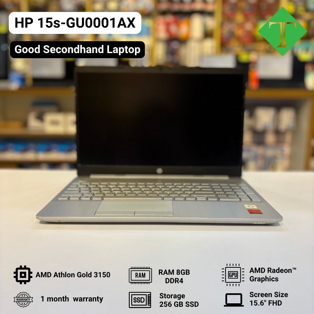 HP 15s-GU0001AX (AMD Athlon Gold 3150, 8GB, SSD 256GB,15.6") Silver