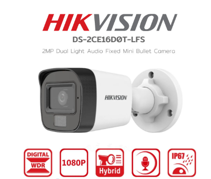 DS-2CE16D0T-LFS (2MP) with Sound