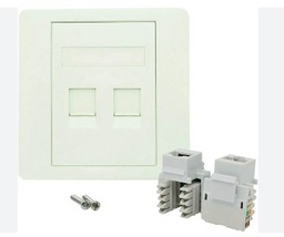 [129137] F/J Double ( Network Wall Socket )