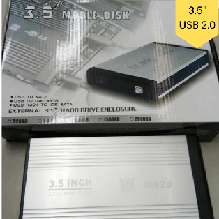 External Hard Drive Enclosure 3.5" USB 2.0