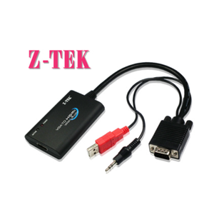 Z-TEK VGA+Audio to HDMI cable