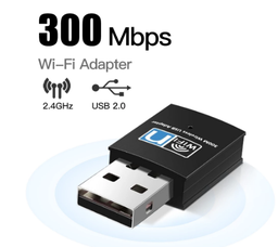 [129229] USB Wifi Adapter 300 Mbps (Without Antenna)