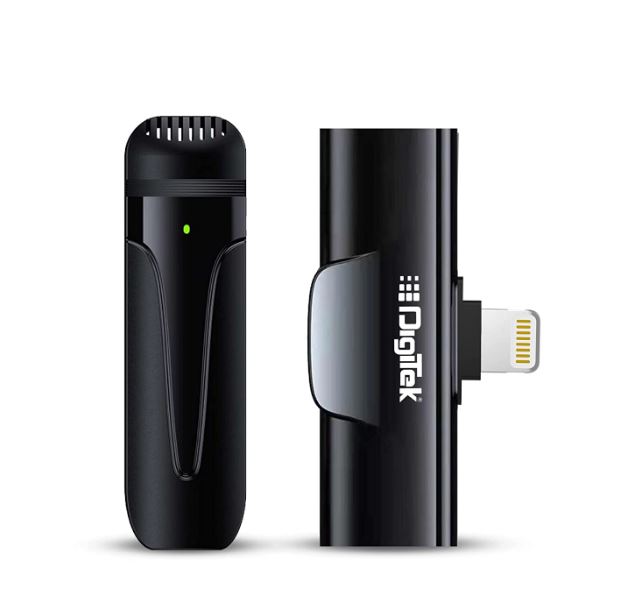 DigiTek DWM-002 Lightning Wireless Microphone & Receiver 2.4GHz