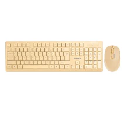 Nubwo NKM629 Keyboard & Mouse Combo Set (White, Yellow)