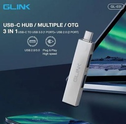 [105092] GLink GL-031 3 in 1 USB-C Hub/Multiple/OTG