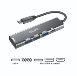 [109408] G-Link GL-043 TYPE-C,HDMI 5 in 1 Adapter