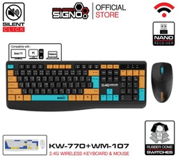 [128280] SIGNO KW 770+WM 107 2.4G Wireless Keyboard &amp;Mouse
