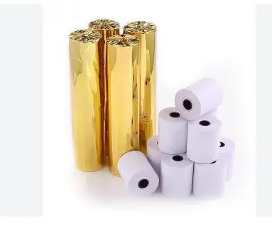 [133073] 80x40 Thermal Slip Paper Roll (Gold)