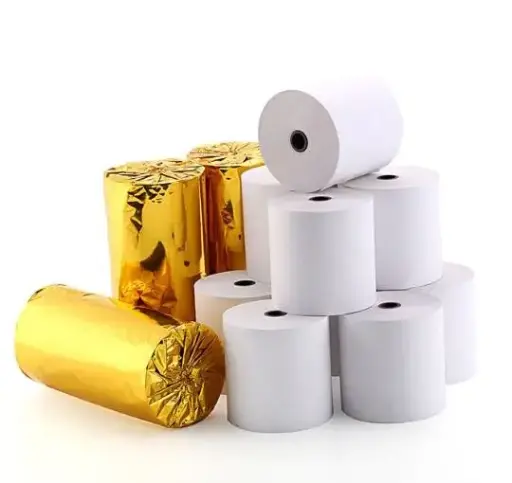 [133072] 80x80 Thermal Slip Paper Roll (Gold)