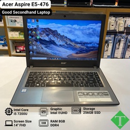 [241126] Acer Aspire E5-476 (i5-7th, 8GB, 256GB SSD, 14&quot;, Black)
