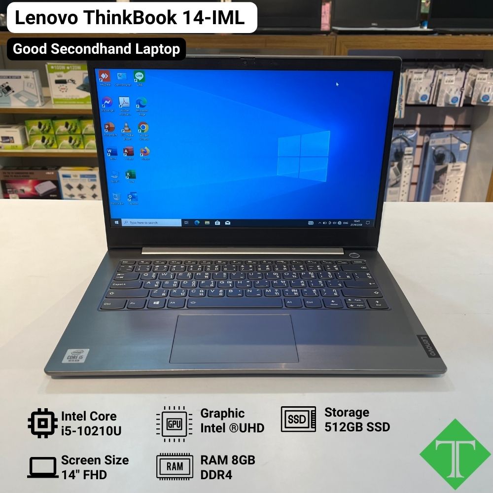 Lenovo ThinkBook 14-IML (i5 10th, 8GB, 512GB SSD, 14", Grey)