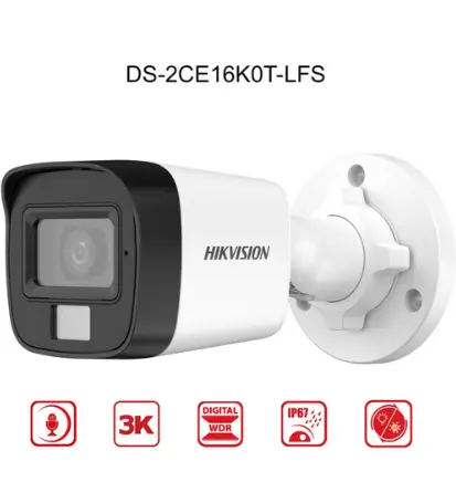 [P000242] DS-2CE16K0T-LFS (3K) with Sound (Indoor/ Outdoor)