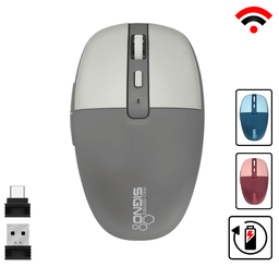 [128232] SIGNO BM-193 Bluetooth &amp; Wireless (USB-A, USB-C) Mouse