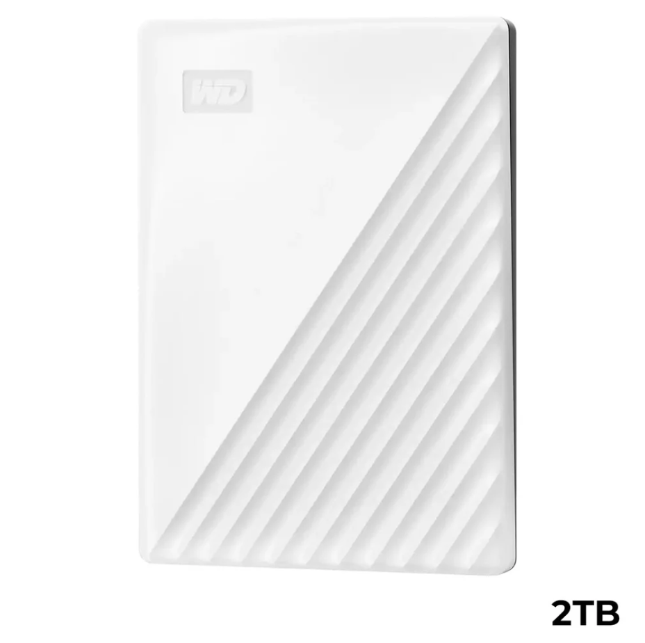 WD My Passport 2TB External Hard Disk (White)