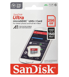 [124038] SANDISK Ultra micro SDXC UHS-1 Card 256GB (SDSQUAC-GN6MN)