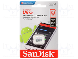 [124039] SANDISK Ultra SD Card SDXC UHS-1 Card 128GB (SDSQUNB-GN6IN)