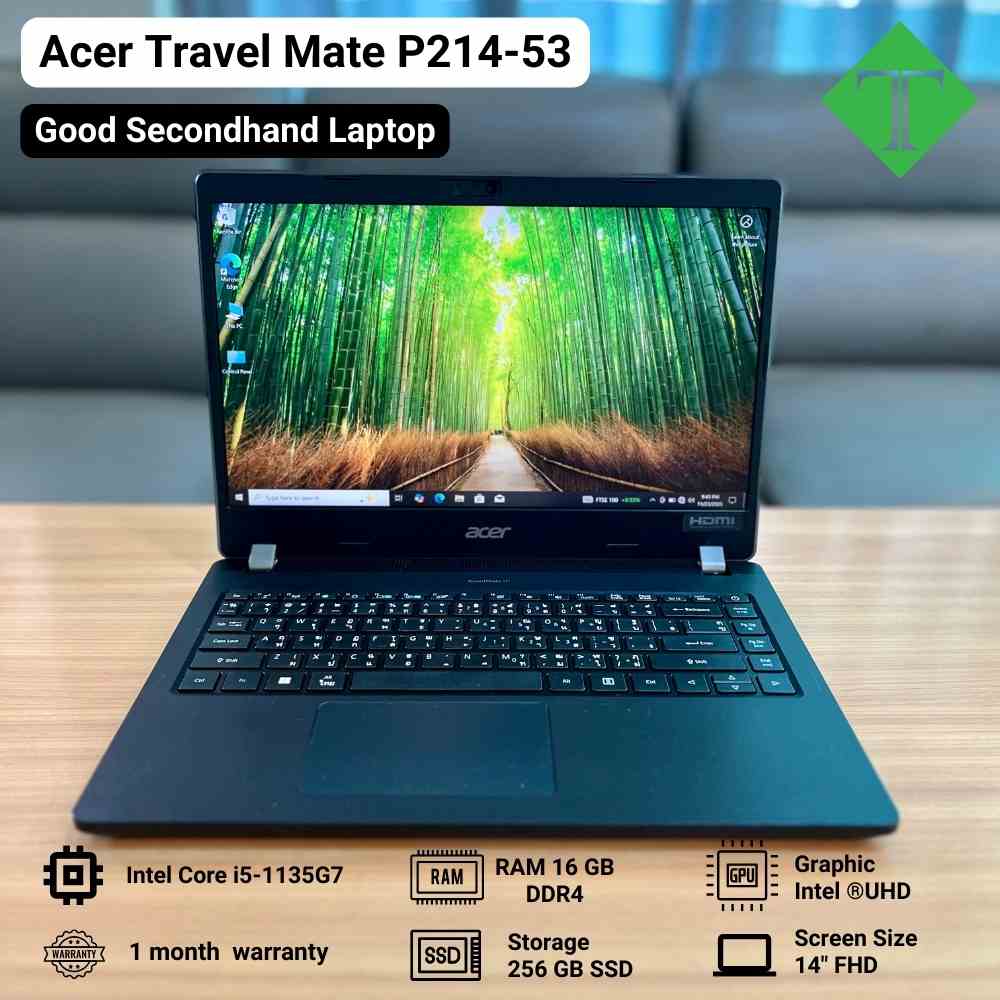 Acer Travel Mate P214-53 (Core i5-1135, 16GB, 256GB SSD, 14")