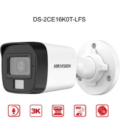 DS-2CE16K0T-LFS (3K) with Sound (Indoor/ Outdoor)