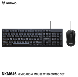 [121232] Nubwo NKM646 Wired Keyboard + Mouse Combo Set